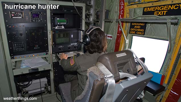 meteorologist in airplane